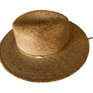 Sahuayo Palm Straw Hat- 6 7/8 tan straw , made in Mexico
